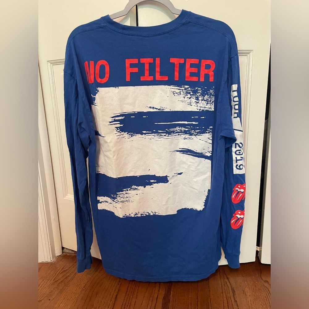 Blue Long Sleeve Graphic Tee